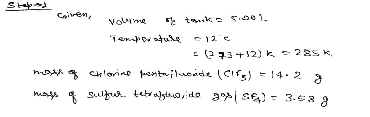 Chemistry homework question answer, step 1, image 1